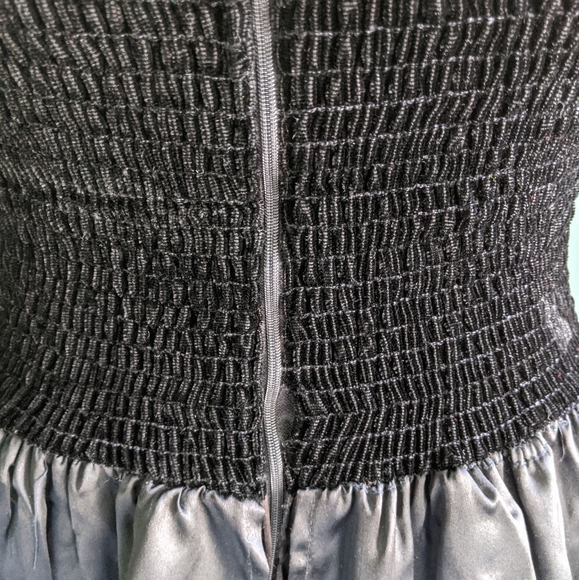 Vintage Black Velvet Party Dress - Picture 2 of 8